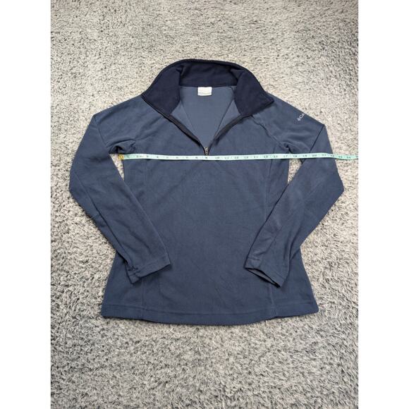 Columbia Sweater Men Small Blue Fleece Winter Ski Coat Outdoor Casual Pullover - Picture 3 of 6